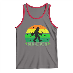Aur Naur Bigfoot Meme Tank Top Funny Sasquatch Sarcastic Oh No Australian Accent TS14 Deep Heather Red Print Your Wear