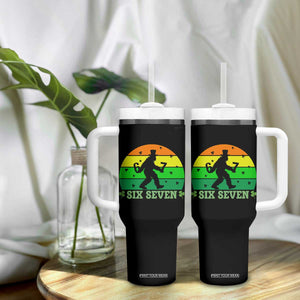 Aur Naur Bigfoot Meme Tumbler With Handle Funny Sasquatch Sarcastic Oh No Australian Accent TS14 Print Your Wear