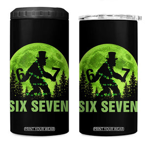 Funny Bigfoot St Patricks Day 4 in 1 Can Cooler Tumbler Sasquatch Hiding Moon Forest Meme TS14 One Size: 16 oz Black Print Your Wear