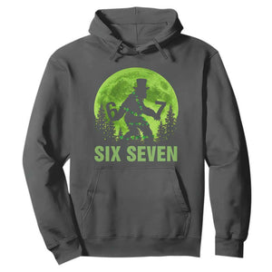 Funny Bigfoot St Patricks Day Hoodie Sasquatch Hiding Moon Forest Meme TS14 Dark Heather Print Your Wear