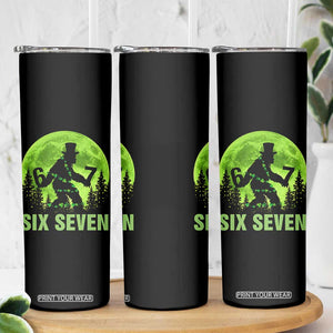 Funny Bigfoot St Patricks Day Skinny Tumbler Sasquatch Hiding Moon Forest Meme TS14 Print Your Wear