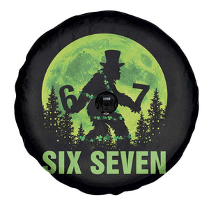 Funny Bigfoot St Patricks Day Spare Tire Cover Sasquatch Hiding Moon Forest Meme TS14 Print Your Wear