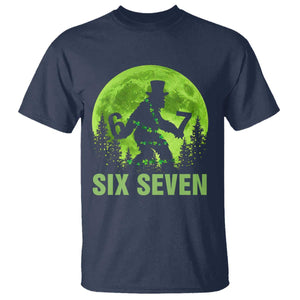 Funny Bigfoot St Patricks Day T Shirt Sasquatch Hiding Moon Forest Meme TS14 Navy Print Your Wear