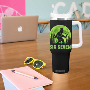 Funny Bigfoot St Patricks Day Tumbler With Handle Sasquatch Hiding Moon Forest Meme TS14 Print Your Wear