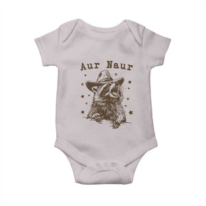 AUR Naur Cowboy Raccoon Baby Onesie Funny Sarcastic Oh No Australian Accent TS14 Ice Gray Print Your Wear