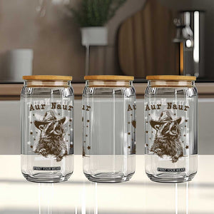 AUR Naur Cowboy Raccoon Glass Can Funny Sarcastic Oh No Australian Accent TS14 Print Your Wear