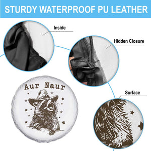 AUR Naur Cowboy Raccoon Spare Tire Cover Funny Sarcastic Oh No Australian Accent TS14 Print Your Wear