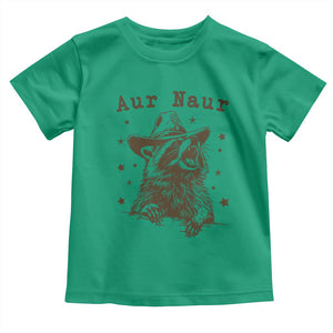 AUR Naur Cowboy Raccoon Toddler T Shirt Funny Sarcastic Oh No Australian Accent TS14 Irish Green Print Your Wear