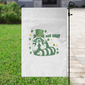 AUR Naur Raccoon St Patricks Day Meme Garden Flag Funny Sarcastic Oh No Australian Accent TS14 Print Your Wear