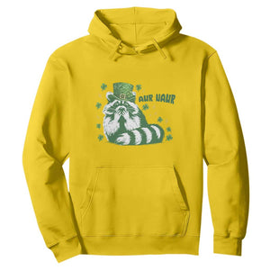 AUR Naur Raccoon St Patricks Day Meme Hoodie Funny Sarcastic Oh No Australian Accent TS14 Daisy Print Your Wear