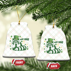 AUR Naur Raccoon St Patricks Day Meme Ceramic Ornament Funny Sarcastic Oh No Australian Accent TS14 Print Your Wear