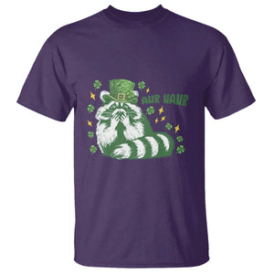 AUR Naur Raccoon St Patricks Day Meme T Shirt Funny Sarcastic Oh No Australian Accent TS14 Purple Print Your Wear