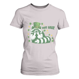 AUR Naur Raccoon St Patricks Day Meme T Shirt For Women Funny Sarcastic Oh No Australian Accent TS14 Ice Gray Print Your Wear