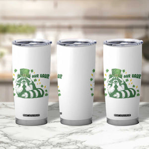 AUR Naur Raccoon St Patricks Day Meme Tumbler Cup Funny Sarcastic Oh No Australian Accent TS14 Print Your Wear