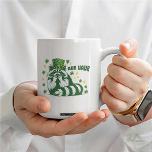 AUR Naur Raccoon St Patricks Day Meme Coffee Mug Funny Sarcastic Oh No Australian Accent TS14 Print Your Wear