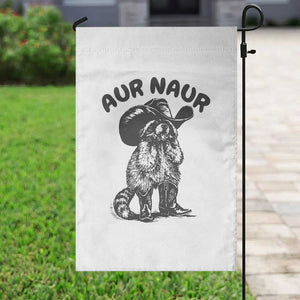 AUR Naur Cowboy Raccoon Meme Garden Flag Funny Sarcastic Oh No Australian Accent TS14 Print Your Wear