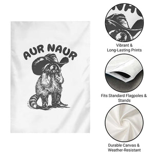 AUR Naur Cowboy Raccoon Meme Garden Flag Funny Sarcastic Oh No Australian Accent TS14 Print Your Wear