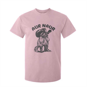 AUR Naur Cowboy Raccoon Meme T Shirt For Kid Funny Sarcastic Oh No Australian Accent TS14 Light Pink Print Your Wear