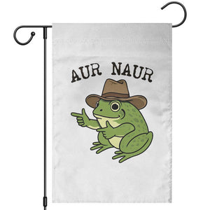 AUR Naur Cowboy Frog Meme Garden Flag Funny Sarcastic Oh No Australian Accent TS14 White Print Your Wear