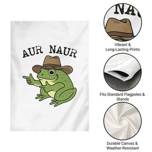 AUR Naur Cowboy Frog Meme Garden Flag Funny Sarcastic Oh No Australian Accent TS14 Print Your Wear