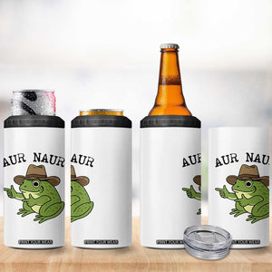 AUR Naur Cowboy Frog Meme 4 in 1 Can Cooler Tumbler Funny Sarcastic Oh No Australian Accent TS14 Print Your Wear