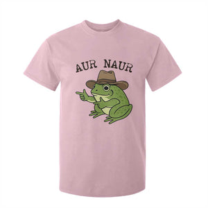 AUR Naur Cowboy Frog Meme T Shirt For Kid Funny Sarcastic Oh No Australian Accent TS14 Light Pink Print Your Wear