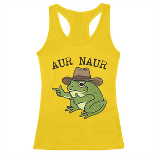 AUR Naur Cowboy Frog Meme Racerback Tank Top Funny Sarcastic Oh No Australian Accent TS14 Daisy Print Your Wear