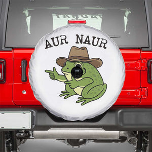 AUR Naur Cowboy Frog Meme Spare Tire Cover Funny Sarcastic Oh No Australian Accent TS14 White Print Your Wear