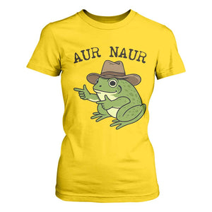 AUR Naur Cowboy Frog Meme T Shirt For Women Funny Sarcastic Oh No Australian Accent TS14 Daisy Print Your Wear