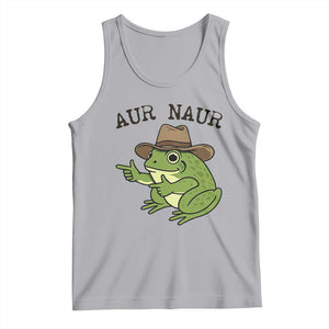AUR Naur Cowboy Frog Meme Tank Top Funny Sarcastic Oh No Australian Accent TS14 Athletic Heather Print Your Wear