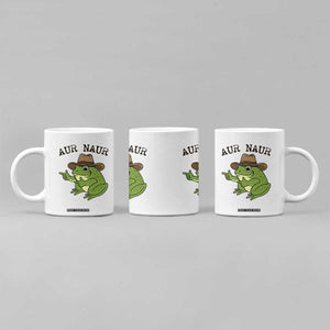 AUR Naur Cowboy Frog Meme Coffee Mug Funny Sarcastic Oh No Australian Accent TS14 Print Your Wear