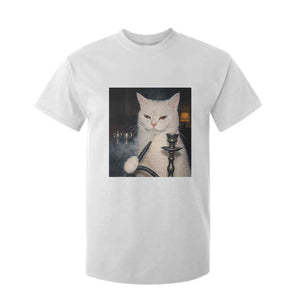 Funny Stoner Cat T Shirt For Kid 420 Stoner Smoking Cat Cannabis Lover Meme TS14 White Print Your Wear