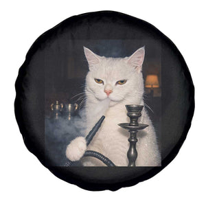 Funny Stoner Cat Spare Tire Cover 420 Stoner Smoking Cat Cannabis Lover Meme TS14 Print Your Wear