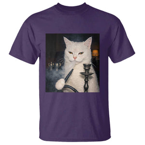 Funny Stoner Cat T Shirt 420 Stoner Smoking Cat Cannabis Lover Meme TS14 Purple Print Your Wear