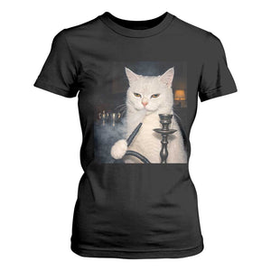 Funny Stoner Cat T Shirt For Women 420 Stoner Smoking Cat Cannabis Lover Meme TS14 Black Print Your Wear