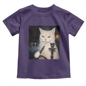 Funny Stoner Cat Toddler T Shirt 420 Stoner Smoking Cat Cannabis Lover Meme TS14 Purple Print Your Wear