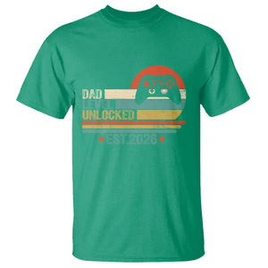 Dad Level Unlocked T Shirt Funny New Dad Gaming Gamer 2026 TS14 Irish Green Print Your Wear