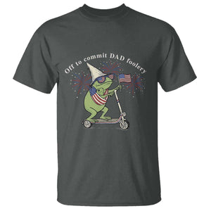 New Dad Frog 4th of July T Shirt Off to Commit Dad Foolery