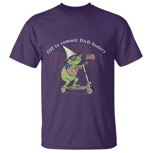 New Dad Frog 4th of July T Shirt Off to Commit Dad Foolery