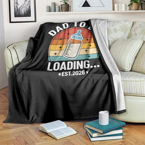Dad to Be 2026 Throw Blanket Funny Pregnancy Announcement Gift