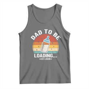 Dad to Be 2026 Tank Top Funny Pregnancy Announcement Gift TS14 Black Heather Print Your Wear