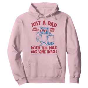 Just Dad Who Always Came Back With The Milk Hoodie Funny Raccoon Dad TS14 Light Pink Print Your Wear