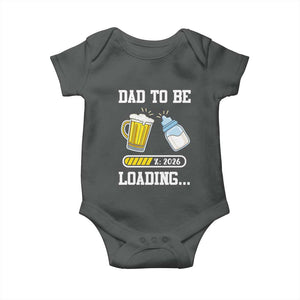 Dad to Be 2026 Baby Onesie Funny Pregnancy Reveal TS14 Dark Heather Print Your Wear
