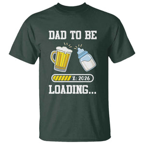 Dad to Be 2026 T Shirt Funny Pregnancy Reveal TS14 Dark Forest Green Print Your Wear