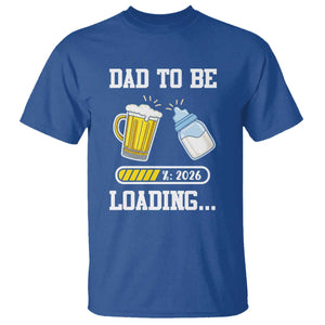 Dad to Be 2026 T Shirt Funny Pregnancy Reveal TS14 Royal Blue Print Your Wear