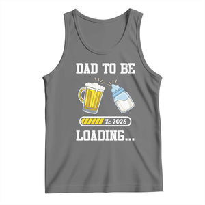 Dad to Be 2026 Tank Top Funny Pregnancy Reveal TS14 Black Heather Print Your Wear