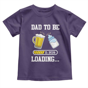 Dad to Be 2026 Toddler T Shirt Funny Pregnancy Reveal TS14 Purple Print Your Wear