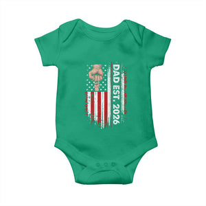 New Dad 2026 Baby Onesie Patriotic US American Flag Gifts Fathers Day