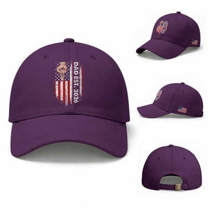 New Dad 2026 Baseball Cap Patriotic US American Flag Gifts Fathers Day