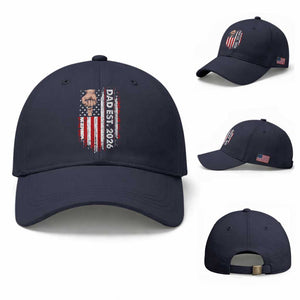 New Dad 2026 Baseball Cap Patriotic US American Flag Gifts Fathers Day
